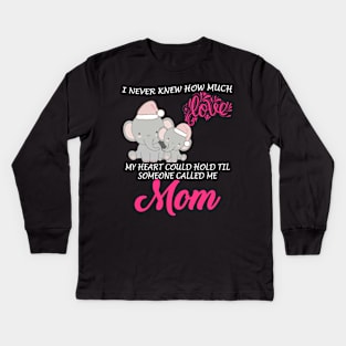 I never knew how much love my heart could hold Kids Long Sleeve T-Shirt